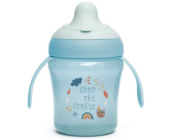 Поильник-непроливайка Suavinex Лесные истории голубая (401190), изображение 2