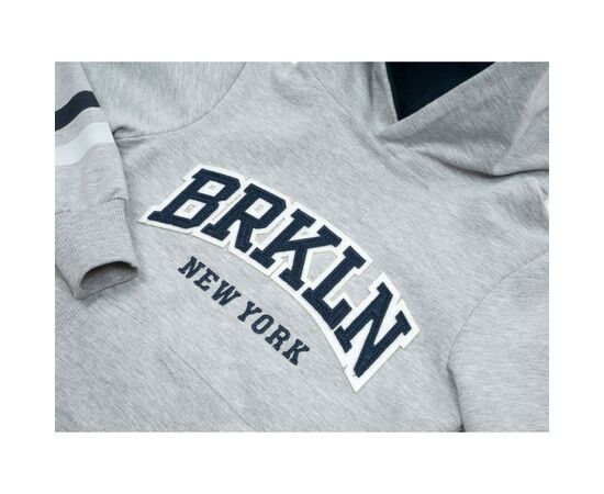 Кофта Breeze "BRKLN" (15888-128B-gray), изображение 3 Кофта Breeze "BRKLN" (15888-128B-gray), изображение 3