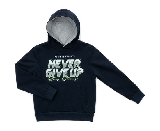 Кофта Breeze "NEVER GIVE UP" (15924-134B-blue)