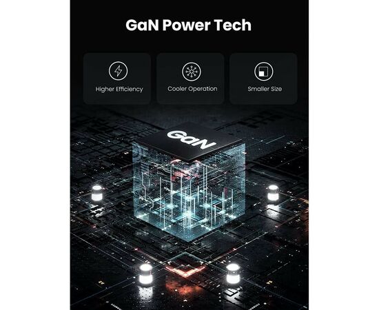 Зарядное устройство Ugreen CD224 65W USB + 3xType-C PD GaN Charger (Black) (70774), изображение 4