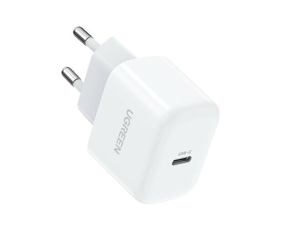 Зарядное устройство Ugreen CD241 Mini PD 20W Fast Charger (White) (10220), изображение 2 Зарядное устройство Ugreen CD241 Mini PD 20W Fast Charger (White) (10220), изображение 2