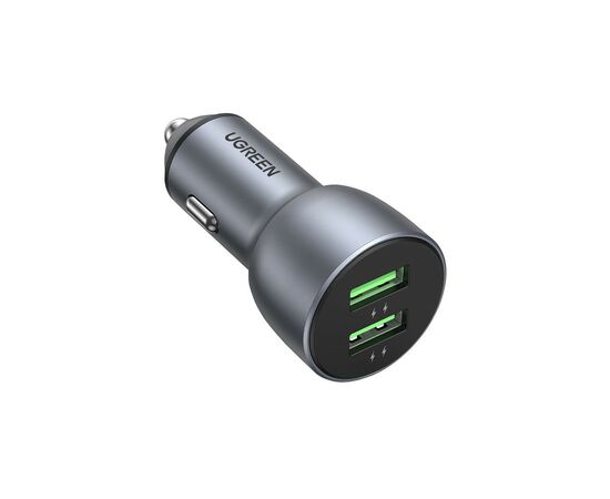 Зарядний пристрій Ugreen CD213 36W 2xUSB QC 3.0 3A Car Charger (Dark Blue) (10144)