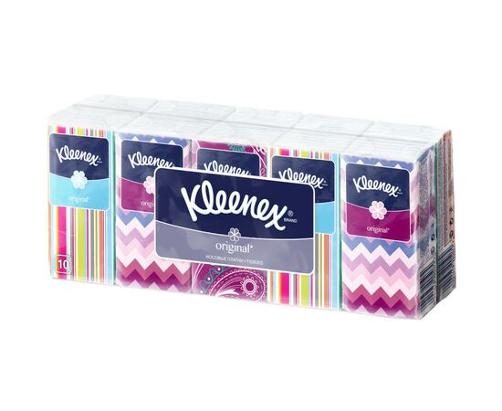 Салфетки косметические Kleenex Original двухслойные 10 пачек по 10 шт. (5901478905192)
