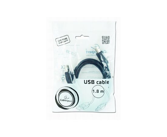 Кабель для принтера USB 2.0 AM/BM 1.8m Cablexpert (CCBP-USB2-AMBM-6), изображение 4 Кабель для принтера USB 2.0 AM/BM 1.8m Cablexpert (CCBP-USB2-AMBM-6), изображение 4