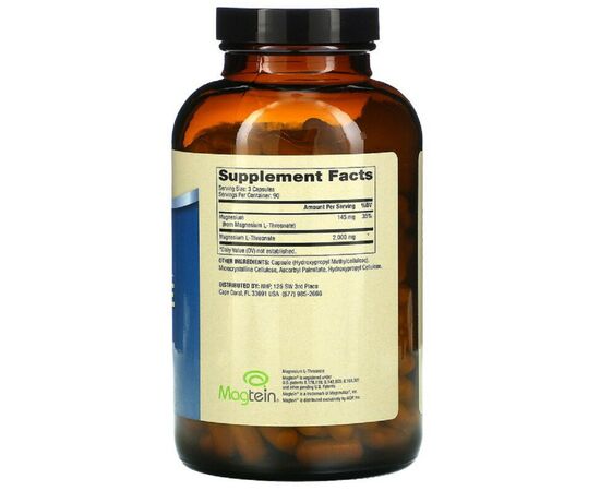 Мінерали Dr. Mercola Магній L-Треонат, Magnesium L-Threonate, 270 капсул (MCL-03069), зображення 2 Мінерали Dr. Mercola Магній L-Треонат, Magnesium L-Threonate, 270 капсул (MCL-03069), зображення 2