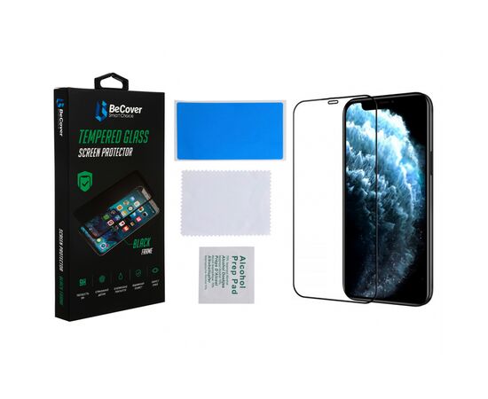 Стекло защитное BeCover Apple iPhone 13 / 13 Pro Black (706663), изображение 3