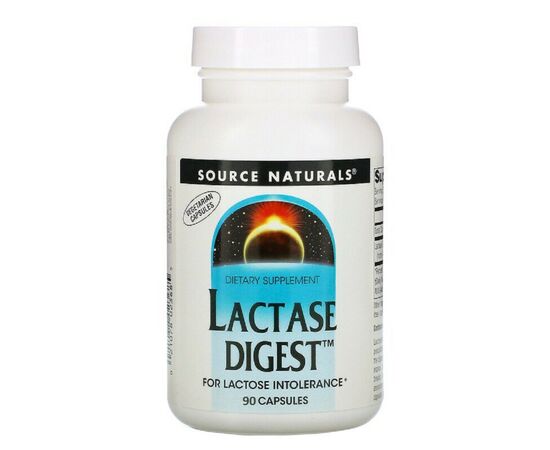 Вітамінно-мінеральний комплекс Source Naturals Лактаза, Lactase Digest, 90 капсул (SN2367)