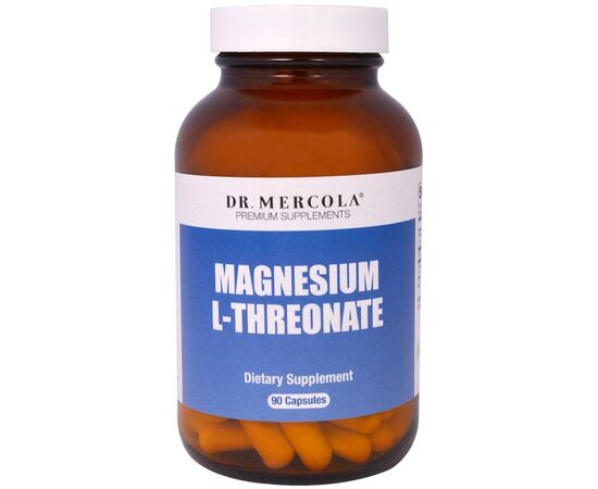 Мінерали Dr. Mercola Магній L-Треонат, Magnesium L-Threonate, 90 капсул (MCL-01778)