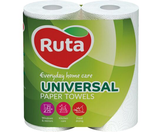 Паперові рушники Ruta Universal 2 шари 2 шт. (4820023740730)