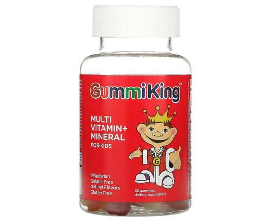 Мультивитамин GummiKing Мультивитамины и минералы для детей, вкус винограда, л (GUM-00108)