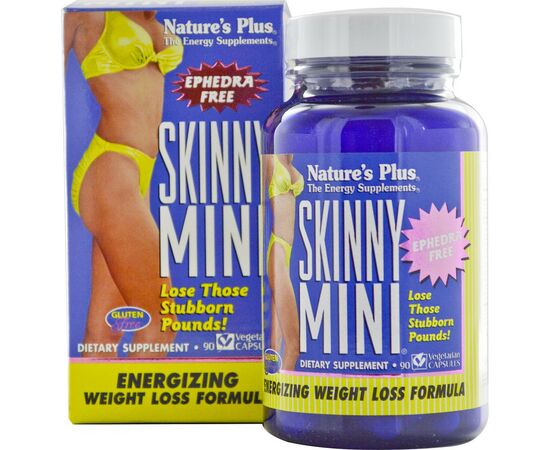 Вітамінно-мінеральний комплекс Natures Plus Комплекс для схуднення, Skinny Mini, 90 гелевих капсул (NTP4328)