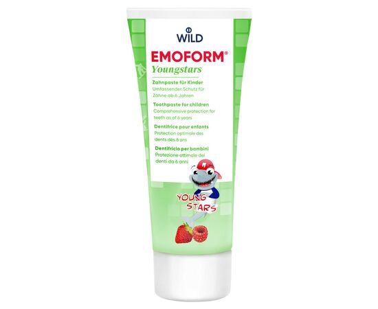 Дитяча зубна паста Dr. Wild Emoform Youngstars від 6 до 12 років 75 мл (7611841701761/7611841701242)