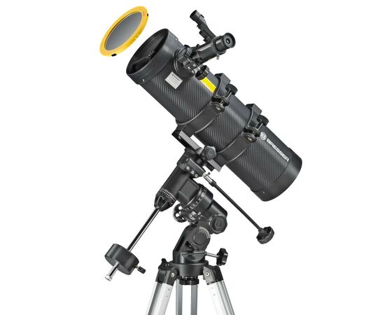 Телескоп Bresser Spica 130/1000 EQ3 Reflector Solar Carbon + фильтр + адаптер (929320), изображение 2 Телескоп Bresser Spica 130/1000 EQ3 Reflector Solar Carbon + фильтр + адаптер (929320), изображение 2