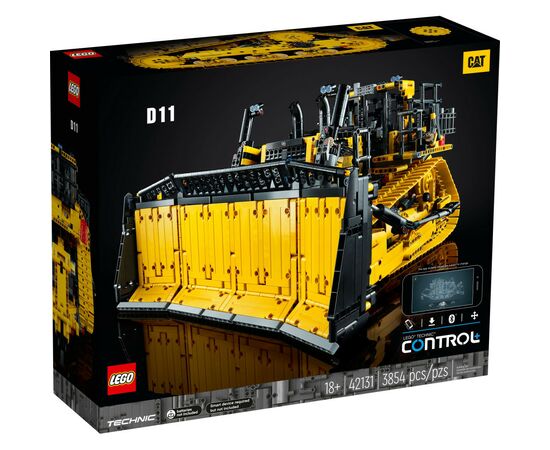 Конструктор LEGO Technic Бульдозер Cat D11 на пульте управления 3854 детали (42131)