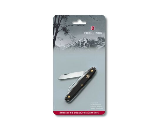 Нож Victorinox Floral Matt Black Blister (3.9050.3B1), изображение 2 Нож Victorinox Floral Matt Black Blister (3.9050.3B1), изображение 2