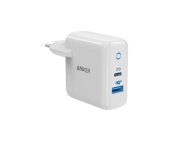 Зарядний пристрій Anker PowerPort PD+ 2 - 20W 1xPD 15W 1xUSB (White) (A2636G21)