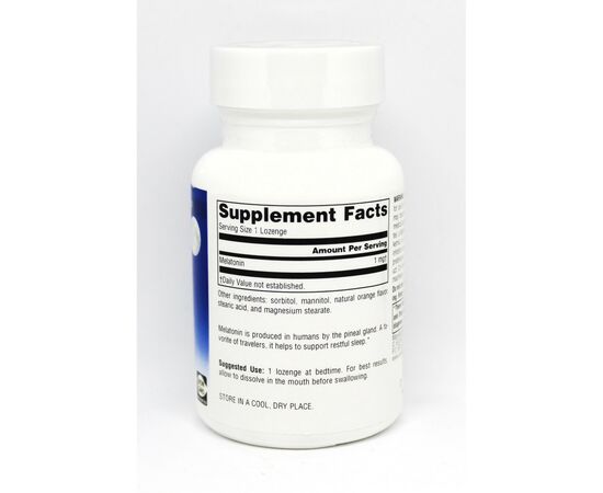 Аминокислота Source Naturals Мелатонин 1мг, Вкус Апельсина, Sleep Science, 100 таблеток (SNS-00706), изображение 2 Аминокислота Source Naturals Мелатонин 1мг, Вкус Апельсина, Sleep Science, 100 таблеток (SNS-00706), изображение 2