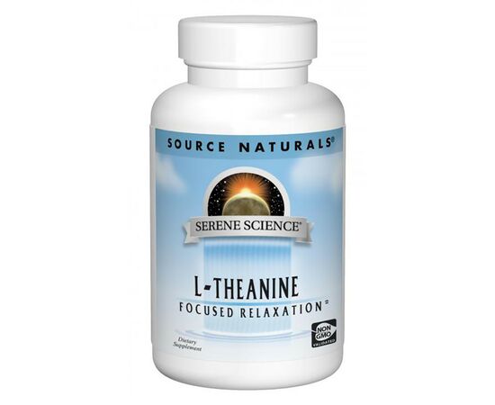 Аминокислота Source Naturals Теанин 200мг, Serene Science, 60 капсул (SNS-01646)