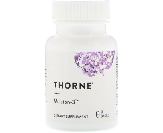 Аминокислота Thorne Research Мелатонин-3, Melaton-3, 60 капсул (THR-78802)