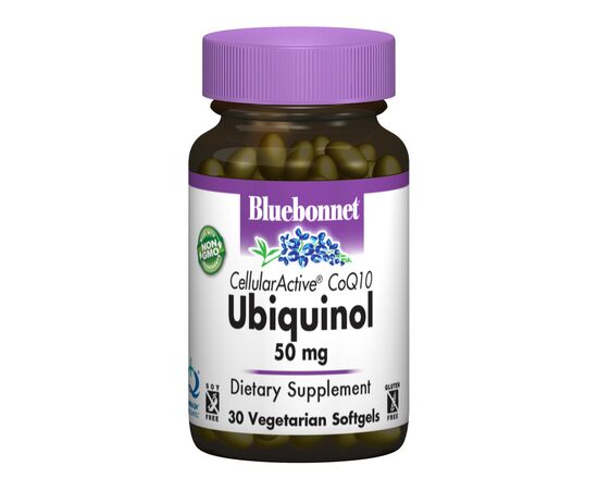 Антиоксидант Bluebonnet Nutrition Убихинол 50мг, Cellular Active, 30 желатиновых капсул (BLB0790)