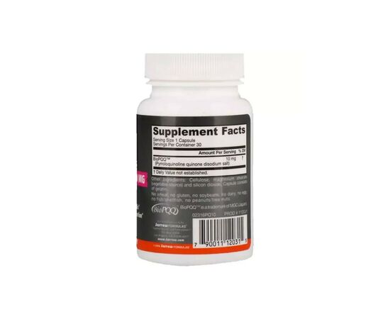 Антиоксидант Jarrow Formulas Пирролохинолинхинон PQQ, 10 мг, 30 капсул (JRW-12031), изображение 2 Антиоксидант Jarrow Formulas Пирролохинолинхинон PQQ, 10 мг, 30 капсул (JRW-12031), изображение 2