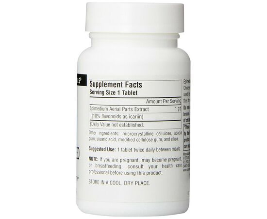 Травы Source Naturals Эпимедиум 1000мг, 30 таблеток (SN1429), изображение 2 Травы Source Naturals Эпимедиум 1000мг, 30 таблеток (SN1429), изображение 2