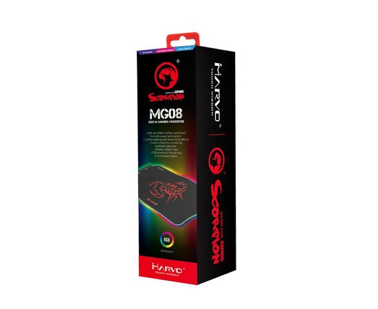 Коврик для мышки Marvo MG08 M RGB lighting, изображение 5 Коврик для мышки Marvo MG08 M RGB lighting, изображение 5