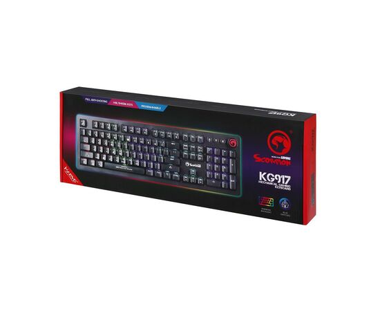 Клавиатура Marvo KG917 Multi-LED Mechanical Blue Switch, изображение 6 Клавиатура Marvo KG917 Multi-LED Mechanical Blue Switch, изображение 6