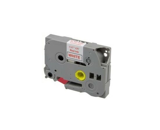 Стрічка для принтера етикеток UKRMARK RL-B-S-T232P-RE/WT, аналог TZES232. підвищеної адгезії 12 мм (CBTZS232)