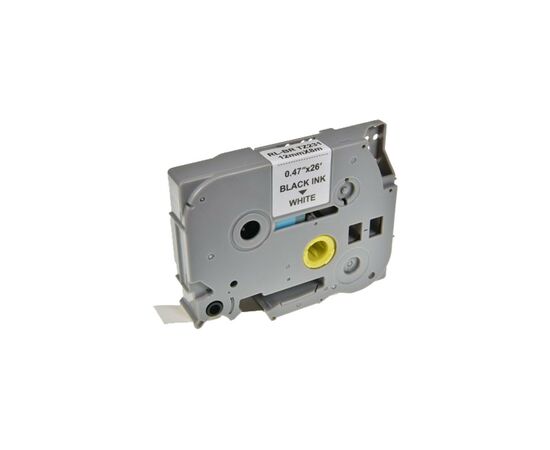 Стрічка для принтера етикеток UKRMARK RL-B-T231P-BK/WT, аналог TZE231. 12 мм х 8 м (CBTZ231)