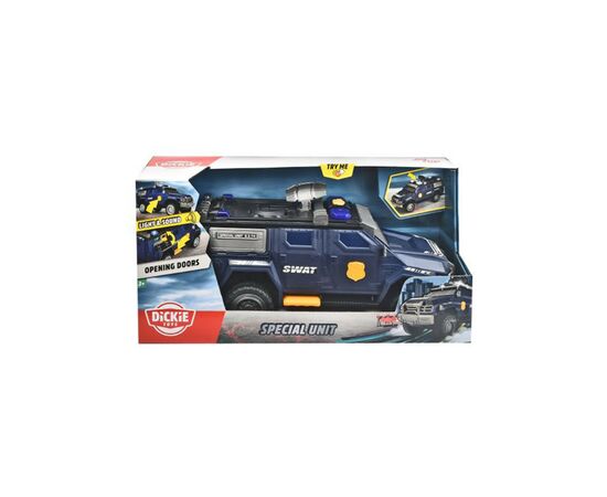 Спецтехника Dickie Toys Автомобиль спецназначения "SWAT" с распашными багажником (3308388), изображение 2 Спецтехника Dickie Toys Автомобиль спецназначения "SWAT" с распашными багажником (3308388), изображение 2