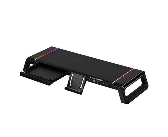 Подставка для монитора 2E GAMING, USB hub, backlight / RGB, Black (2E-CPG-007-BK), изображение 5 Подставка для монитора 2E GAMING, USB hub, backlight / RGB, Black (2E-CPG-007-BK), изображение 5