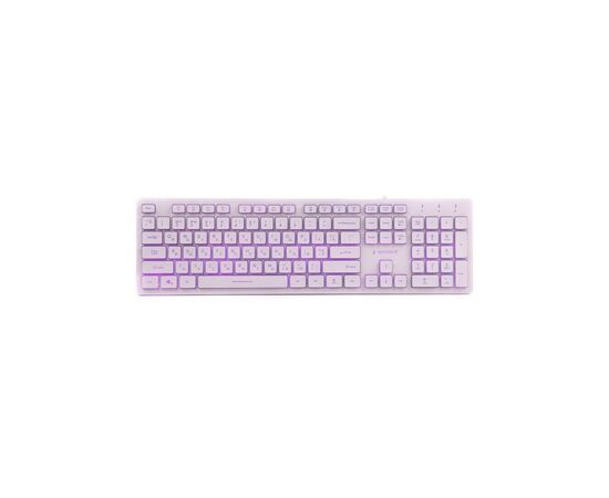 Клавиатура Gembird KB-UML3-01-W-UA USB White (KB-UML3-01-W-UA), изображение 3 Клавиатура Gembird KB-UML3-01-W-UA USB White (KB-UML3-01-W-UA), изображение 3
