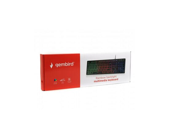 Клавиатура Gembird KB-UML-01-UA USB Black (KB-UML-01-UA), изображение 3 Клавиатура Gembird KB-UML-01-UA USB Black (KB-UML-01-UA), изображение 3