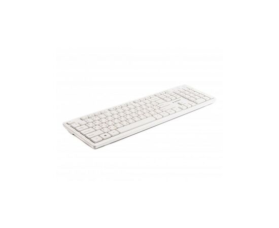 Клавиатура Gembird KB-MCH-03-W-UA USB White (KB-MCH-03-W-UA), изображение 2 Клавиатура Gembird KB-MCH-03-W-UA USB White (KB-MCH-03-W-UA), изображение 2
