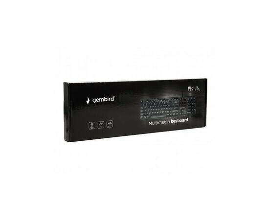 Клавиатура Gembird KB-MCH-03-UA USB Black (KB-MCH-03-UA), изображение 3 Клавиатура Gembird KB-MCH-03-UA USB Black (KB-MCH-03-UA), изображение 3