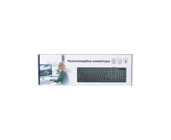 Клавиатура Gembird KB-MCH-04-UA USB Black (KB-MCH-04-UA), изображение 4 Клавиатура Gembird KB-MCH-04-UA USB Black (KB-MCH-04-UA), изображение 4