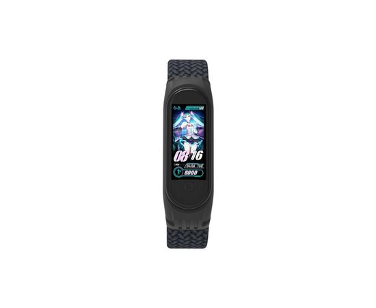 Ремешок для фитнес браслета Armorstandart Braided Solo Loop для Xiaomi Mi Band 4/5/6 Charcoal size M (ARM58765), изображение 2 Ремешок для фитнес браслета Armorstandart Braided Solo Loop для Xiaomi Mi Band 4/5/6 Charcoal size M (ARM58765), изображение 2
