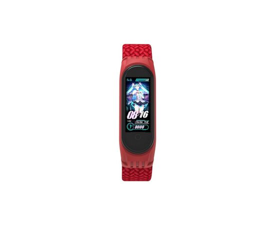 Ремешок для фитнес браслета Armorstandart Braided Solo Loop для Xiaomi Mi Band 4/5/6 Red size L (ARM58762), изображение 2 Ремешок для фитнес браслета Armorstandart Braided Solo Loop для Xiaomi Mi Band 4/5/6 Red size L (ARM58762), изображение 2