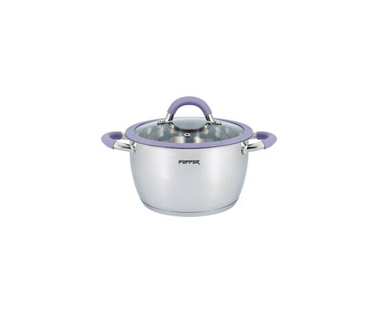 Кастрюля Pepper Purple Iris Silicone 18 см 2,3 л PR-1109-18 (107785)