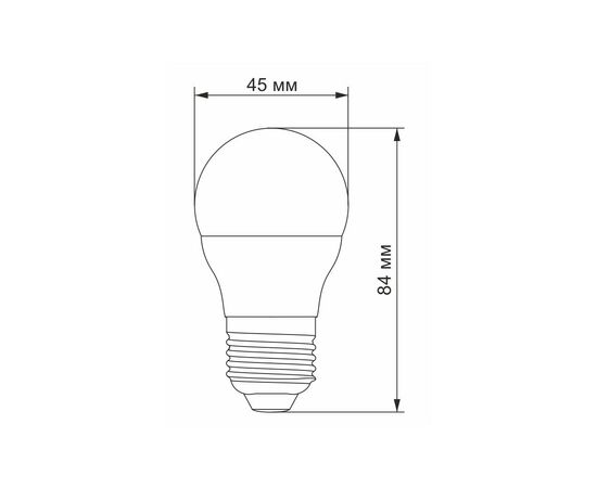 Лампочка TITANUM G45 6W E27 3000K (TLG4506273), изображение 3 Лампочка TITANUM G45 6W E27 3000K (TLG4506273), изображение 3