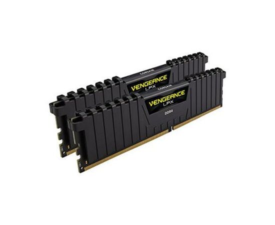 Модуль пам'яті для комп'ютера DDR4 16GB (2x8GB) 2400 MHz Vengeance LPX Black Corsair (CMK16GX4M2A2400C14), зображення 3 Модуль пам'яті для комп'ютера DDR4 16GB (2x8GB) 2400 MHz Vengeance LPX Black Corsair (CMK16GX4M2A2400C14), зображення 3