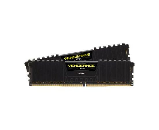 Модуль пам'яті для комп'ютера DDR4 16GB (2x8GB) 2400 MHz Vengeance LPX Black Corsair (CMK16GX4M2A2400C16), зображення 3 Модуль пам'яті для комп'ютера DDR4 16GB (2x8GB) 2400 MHz Vengeance LPX Black Corsair (CMK16GX4M2A2400C16), зображення 3