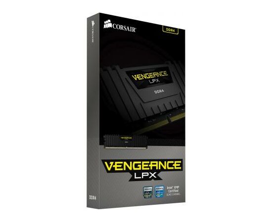Модуль пам'яті для комп'ютера DDR4 8GB 2400 MHz Vengeance LPX Black Corsair (CMK8GX4M1A2400C16), зображення 4 Модуль пам'яті для комп'ютера DDR4 8GB 2400 MHz Vengeance LPX Black Corsair (CMK8GX4M1A2400C16), зображення 4