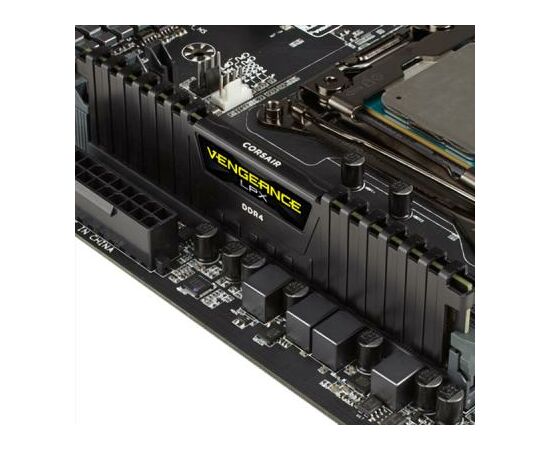 Модуль пам'яті для комп'ютера DDR4 8GB 2400 MHz Vengeance LPX Black Corsair (CMK8GX4M1A2400C16), зображення 5 Модуль пам'яті для комп'ютера DDR4 8GB 2400 MHz Vengeance LPX Black Corsair (CMK8GX4M1A2400C16), зображення 5