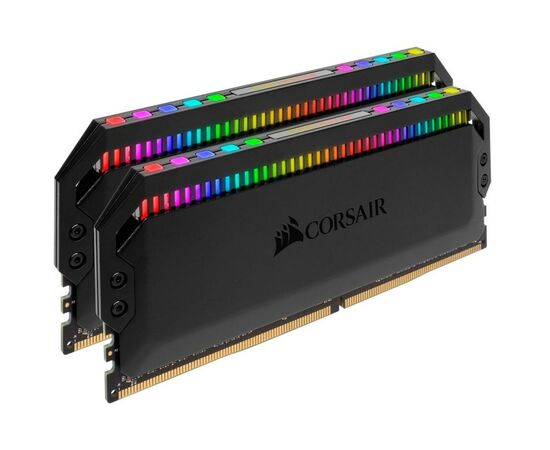 Модуль пам'яті для комп'ютера DDR4 16GB (2x8GB) 3200 MHz Dominator Platinum RGB Black Corsair (CMT16GX4M2Z3200C16), зображення 2 Модуль пам'яті для комп'ютера DDR4 16GB (2x8GB) 3200 MHz Dominator Platinum RGB Black Corsair (CMT16GX4M2Z3200C16), зображення 2
