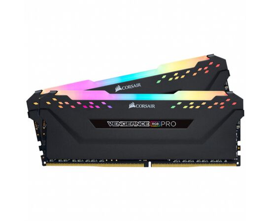 Модуль памяти для компьютера DDR4 16GB (2x8GB) 3600 MHz Vengeance RGB Pro Black Corsair (CMW16GX4M2Z3600C20)