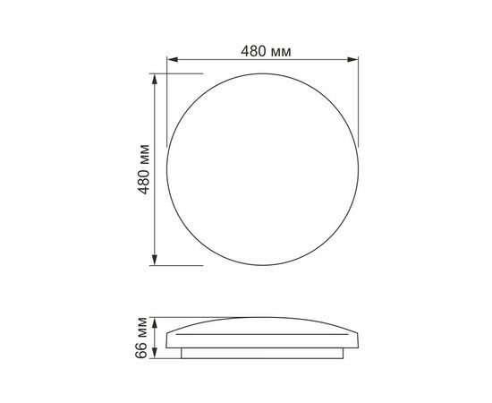 Светильник Videx LED 48W 4100K Мат (VL-CLR-484М), изображение 4 Светильник Videx LED 48W 4100K Мат (VL-CLR-484М), изображение 4