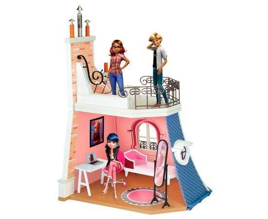 Игровой набор Miraculous Леди Баг и Супер-Кот 2 в 1 Спальня и балкон Маринетт (50660), изображение 2 Игровой набор Miraculous Леди Баг и Супер-Кот 2 в 1 Спальня и балкон Маринетт (50660), изображение 2