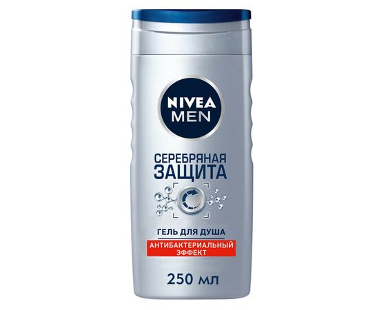 Гель для душа Nivea Men Серебряная защита с ионами серебра 250 мл (4005808518111)